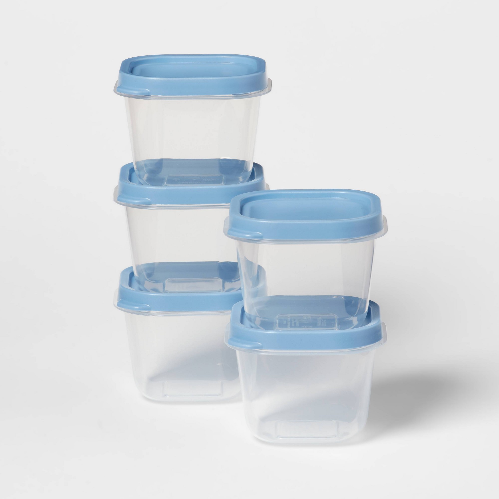 Meal Prep Kitchen - 10pcs Blue Plastic Food Storage Container