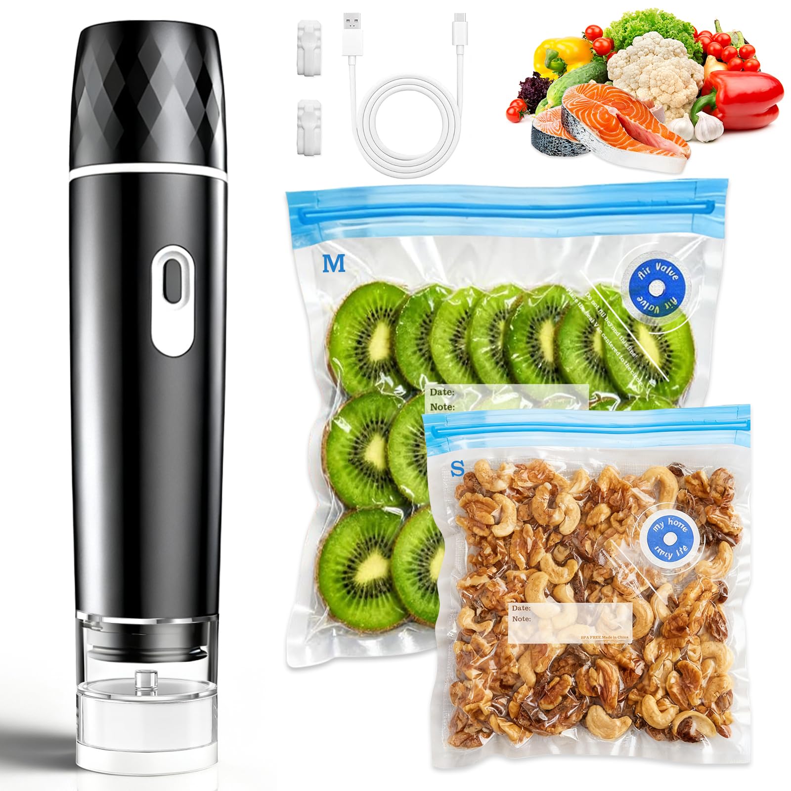 Meal Prep Co - Food Vacuum Sealer, 60KPA Powerful Suction