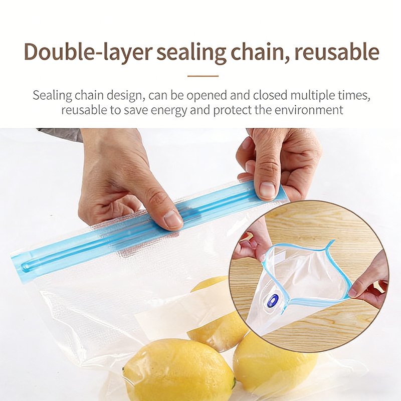Hot Sale Reusable Vacuum Seale - Meal Prep Ziplock recension och pris