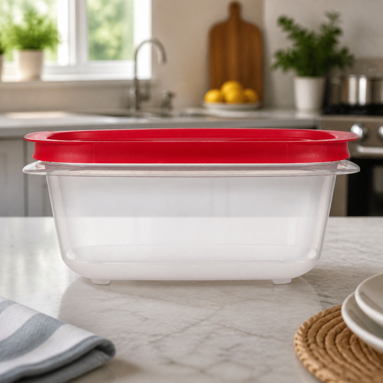 Red Rectangular Food Storage C - Meal Prep Kitchen recension och pris