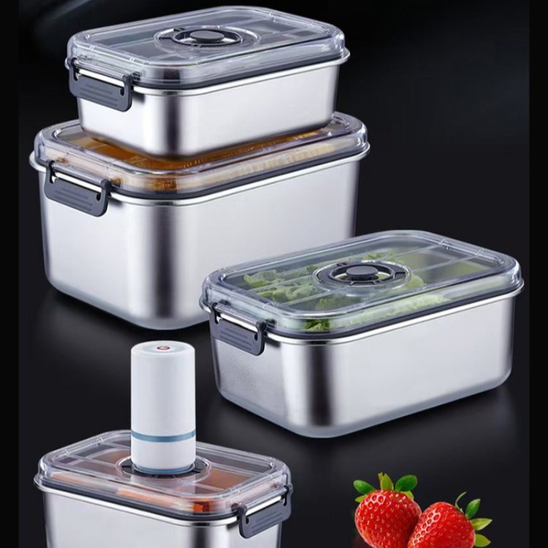 Stainless Steel Vacuum Food Co - Meal Prep Vacuum Seal Containers recension och pris