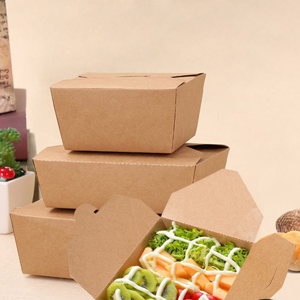 20Pcs Kraft Paper Lunch Box Di - Meal Prep Cold Lunches recension och pris