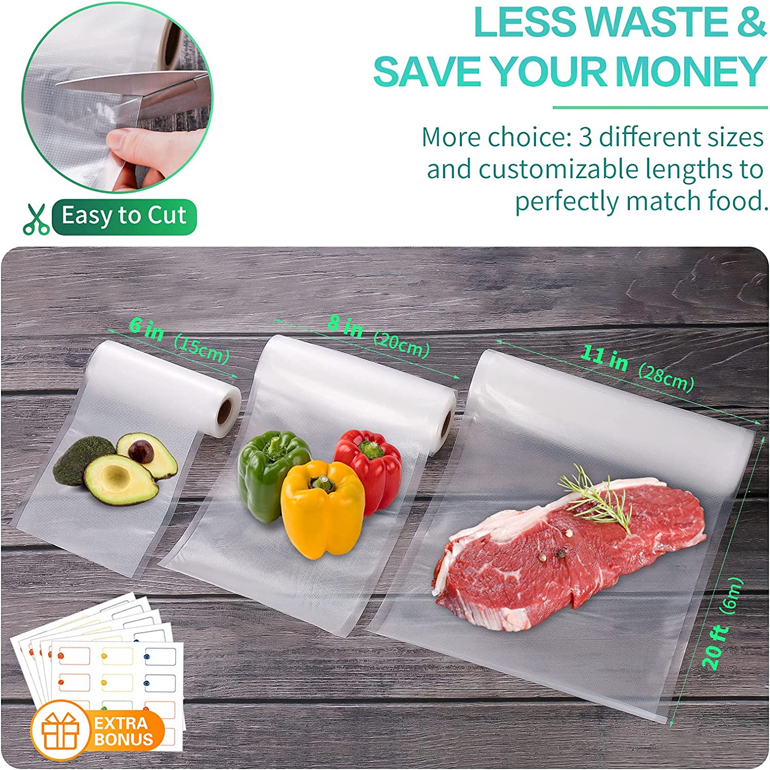 Kitchen Bags For Vacuum Food V - Meal Prep Vacuum Seal Containers recension och pris