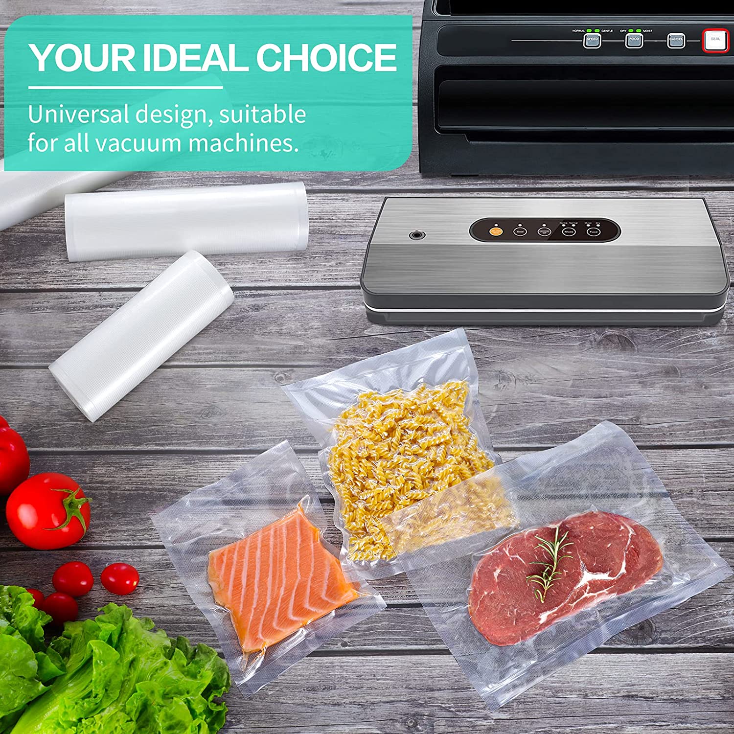 Kitchen Bags For Vacuum Food V - Meal Prep Vacuum Seal Containers recension och pris