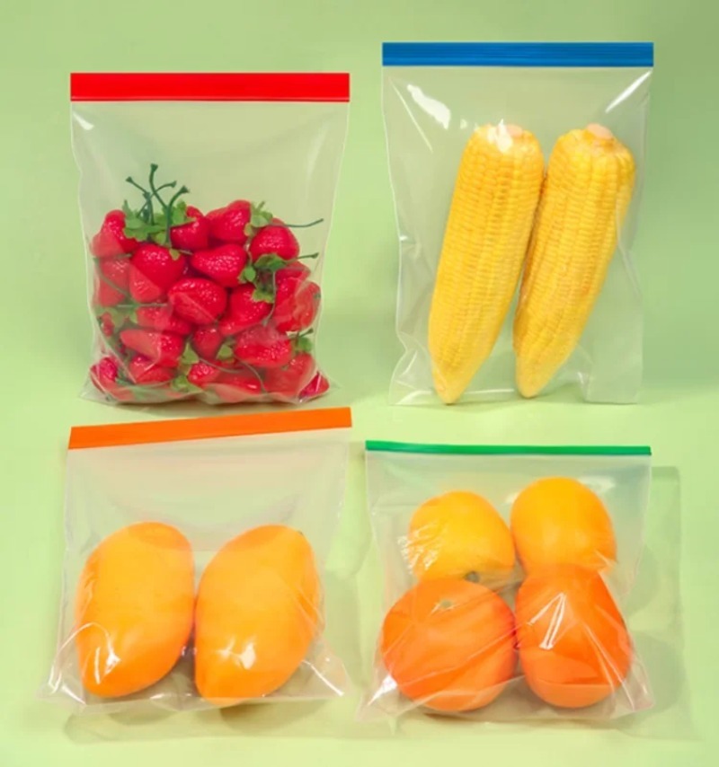 Colorful Clear PE  Zipper Stor - Meal Prep Ziplock recension och pris