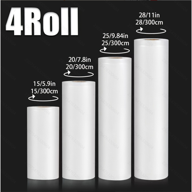 4pcs Vacuum Sealer Bags: 4 Rol - Meal Prep Co recension och pris