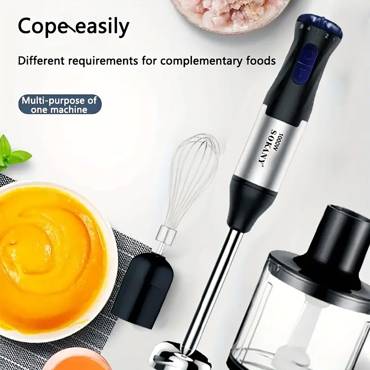 1000W 4-in-1 Hand Blender - Im - Meal Prep Smoothies recension och pris