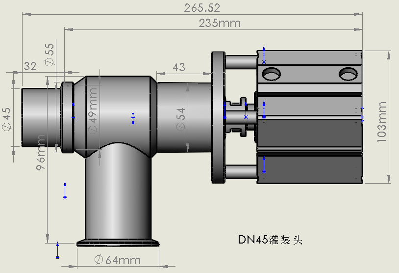 DN45mm diameter filling valve, - Meal Prep Co recension och pris