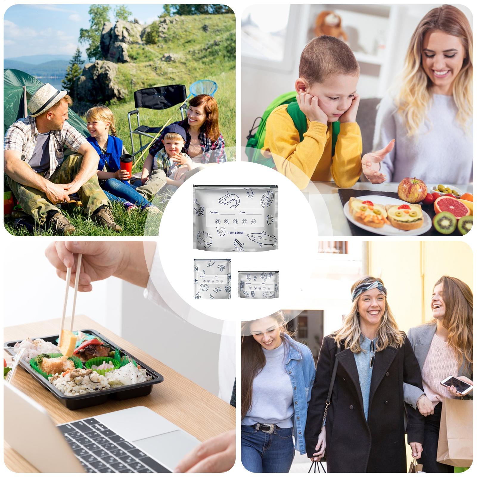 Aluminum Storage Bags 30 Piece - Meal Prep Ziplock recension och pris