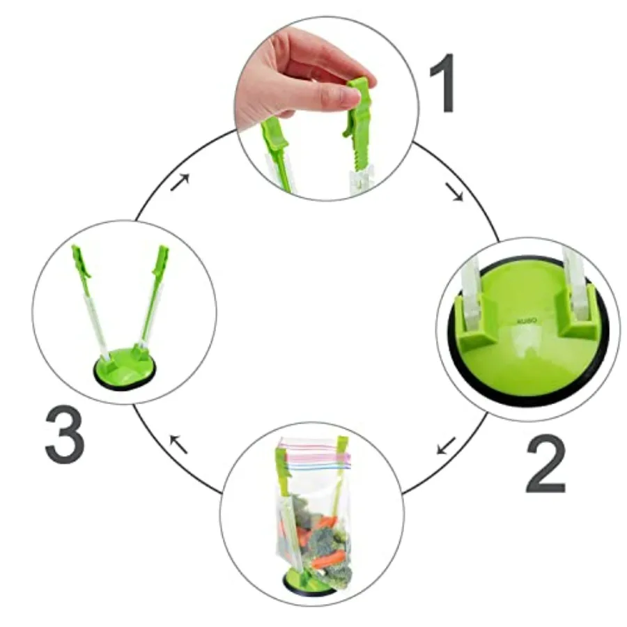 Baggy Rack Holder For Food Pre - Meal Prep Ziplock recension och pris