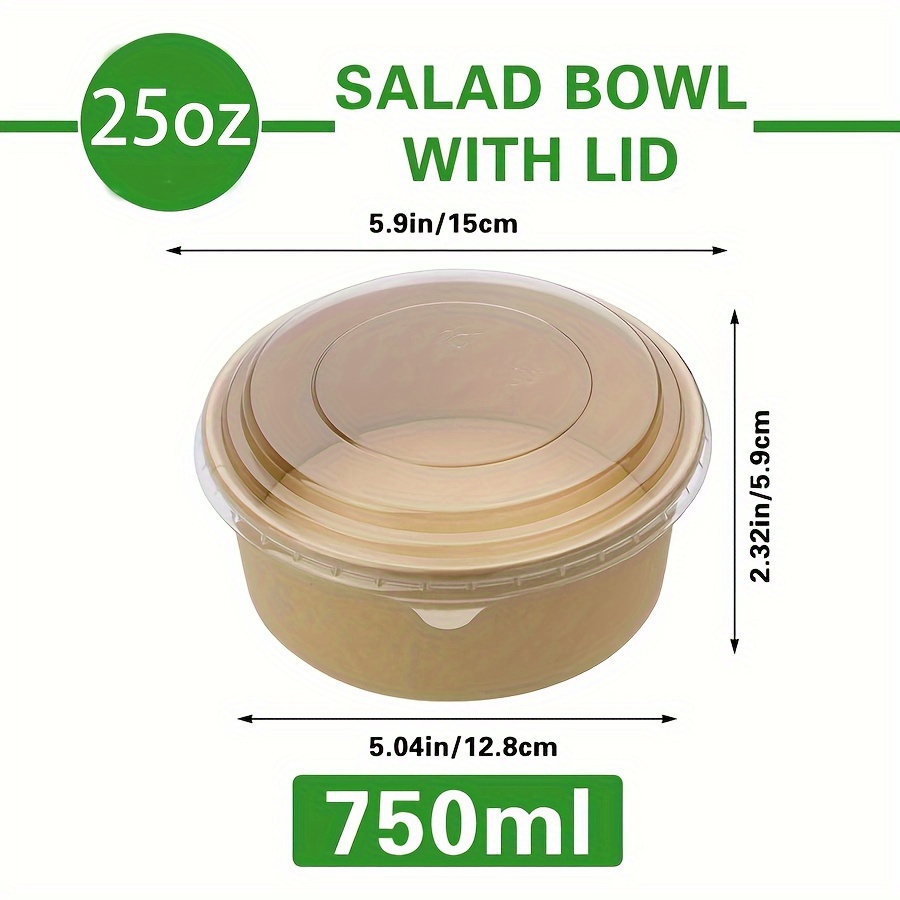 25Oz/750Ml 25/50 Pack Paper Bo - Meal Prep Kitchen recension och pris
