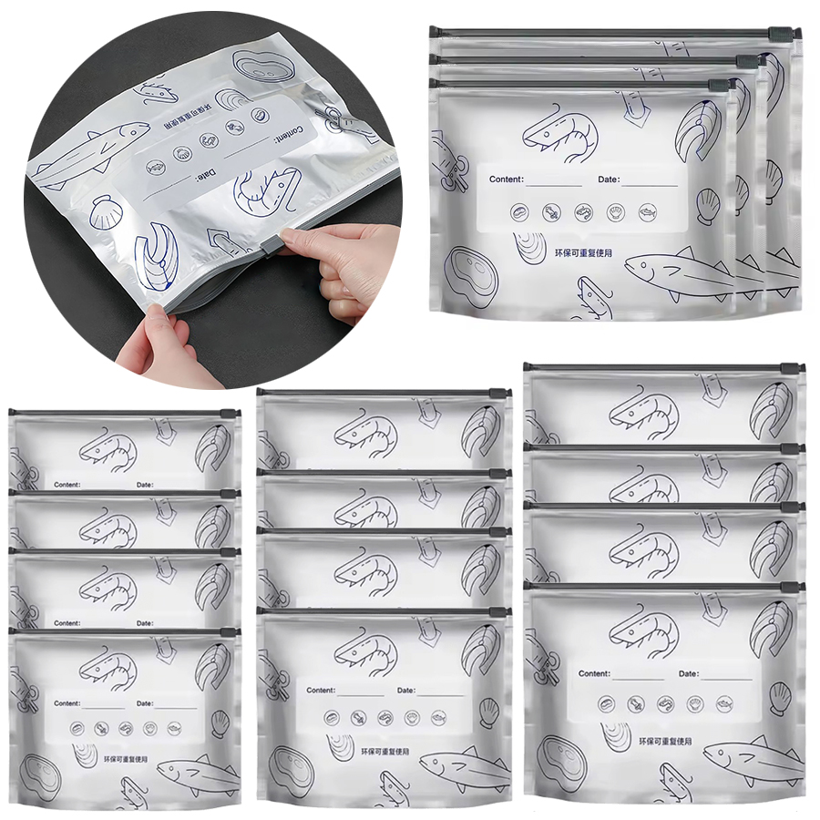 24-48PCS/Pack Aluminum Foil Zi - Meal Prep Ziplock recension och pris