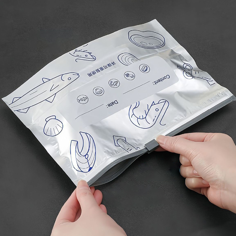 24-48PCS/Pack Aluminum Foil Zi - Meal Prep Ziplock recension och pris