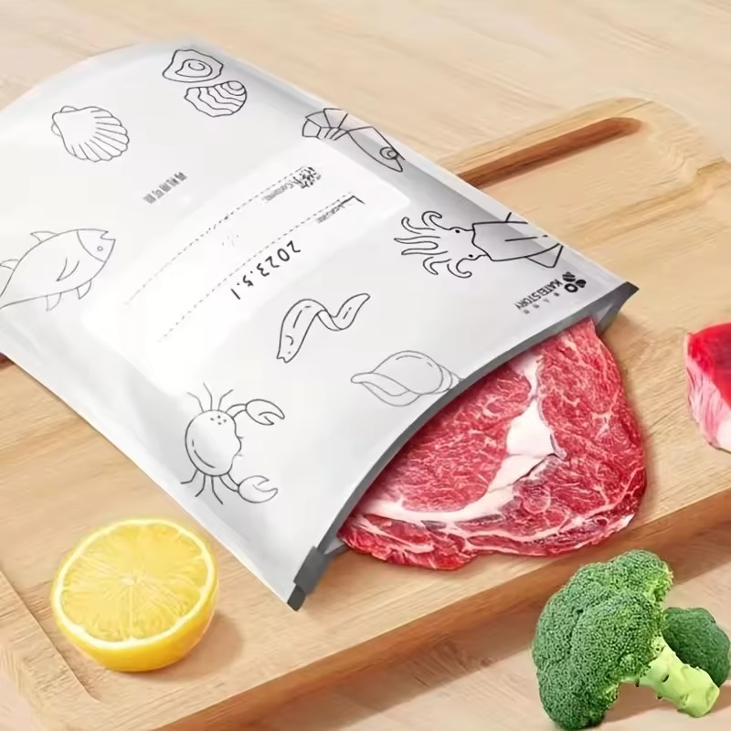 24-48PCS/Pack Aluminum Foil Zi - Meal Prep Ziplock recension och pris