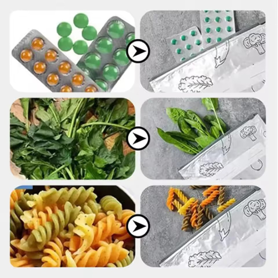 24-48PCS/Pack Aluminum Foil Zi - Meal Prep Ziplock recension och pris